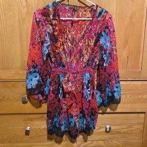 Tunic blouse, multi color, M